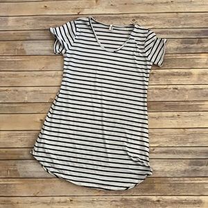 Striped t shirt dress